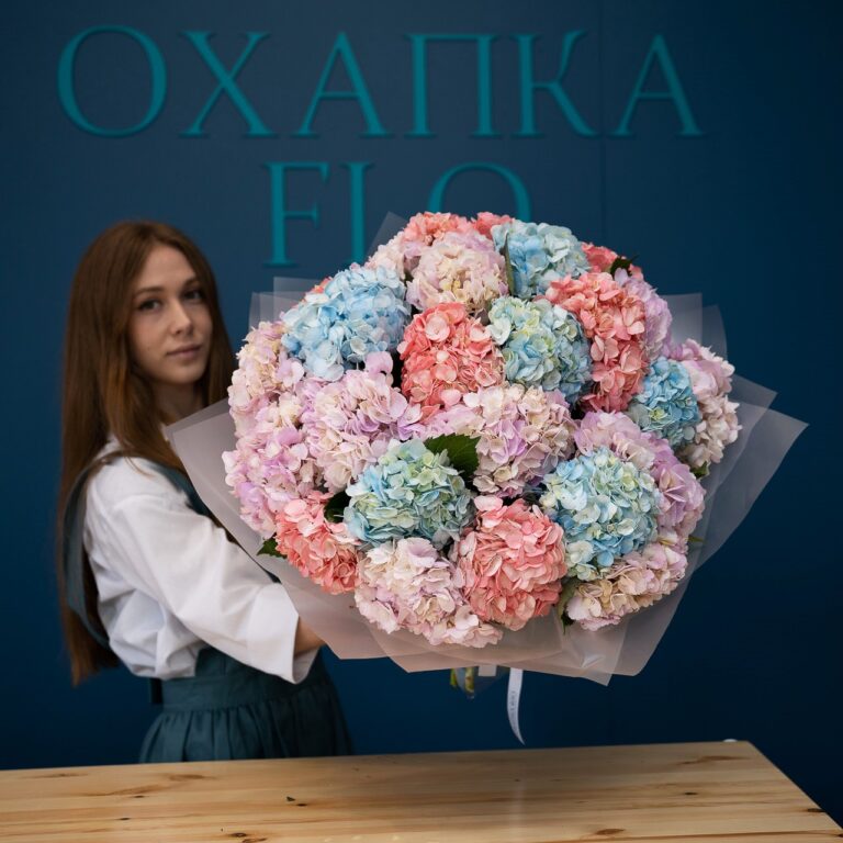 Букет гортензий 25 штук. Купить