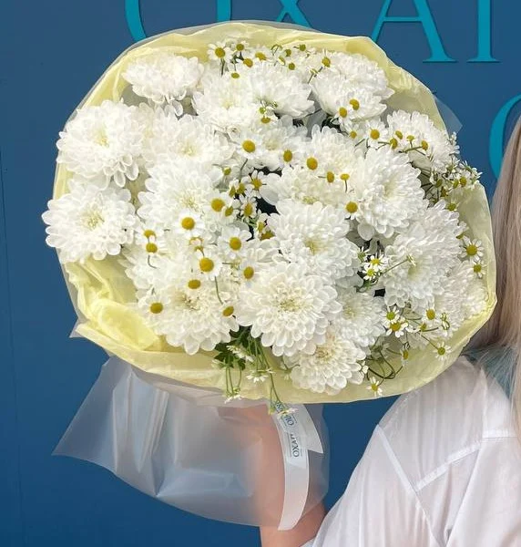 Букет из ромашки и хризантемы. № 2 Купить