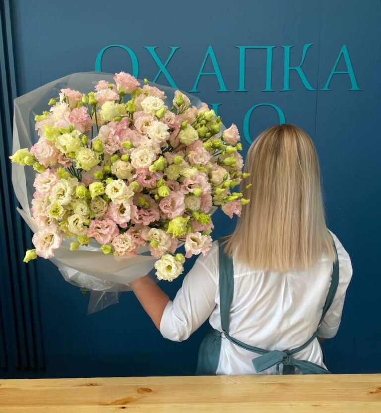 Букет из эустомы 25 штук. Купить