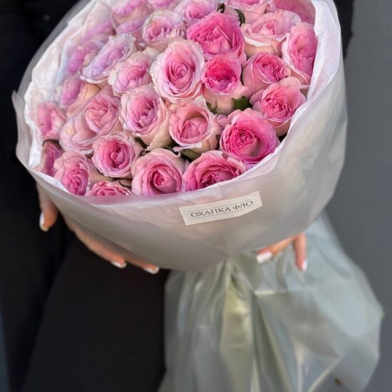 Букет розовых роз 41 шт. 50 "Нежность"