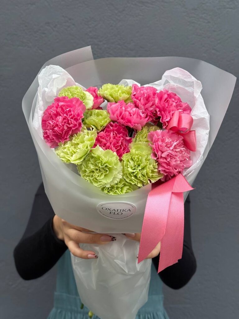 Букет диантусов, 15шт, микс