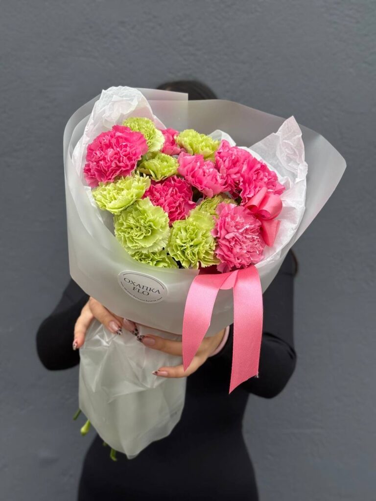 Букет диантусов, 15шт, микс