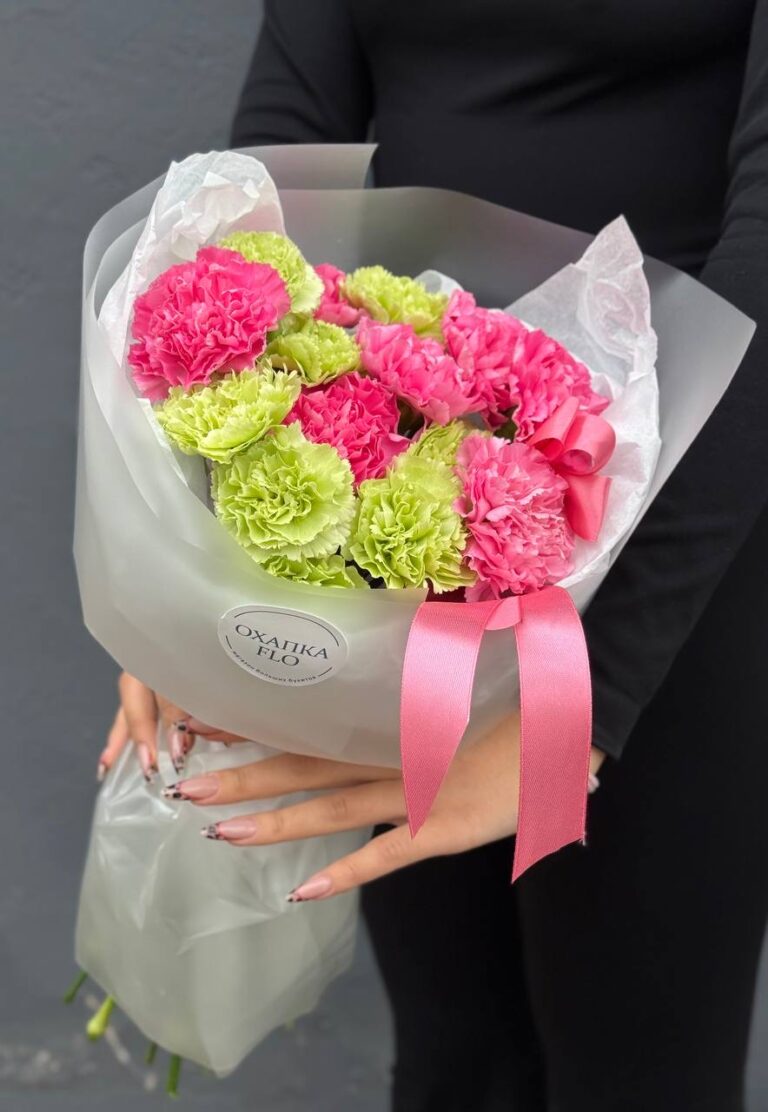 Букет диантусов, 15шт, микс