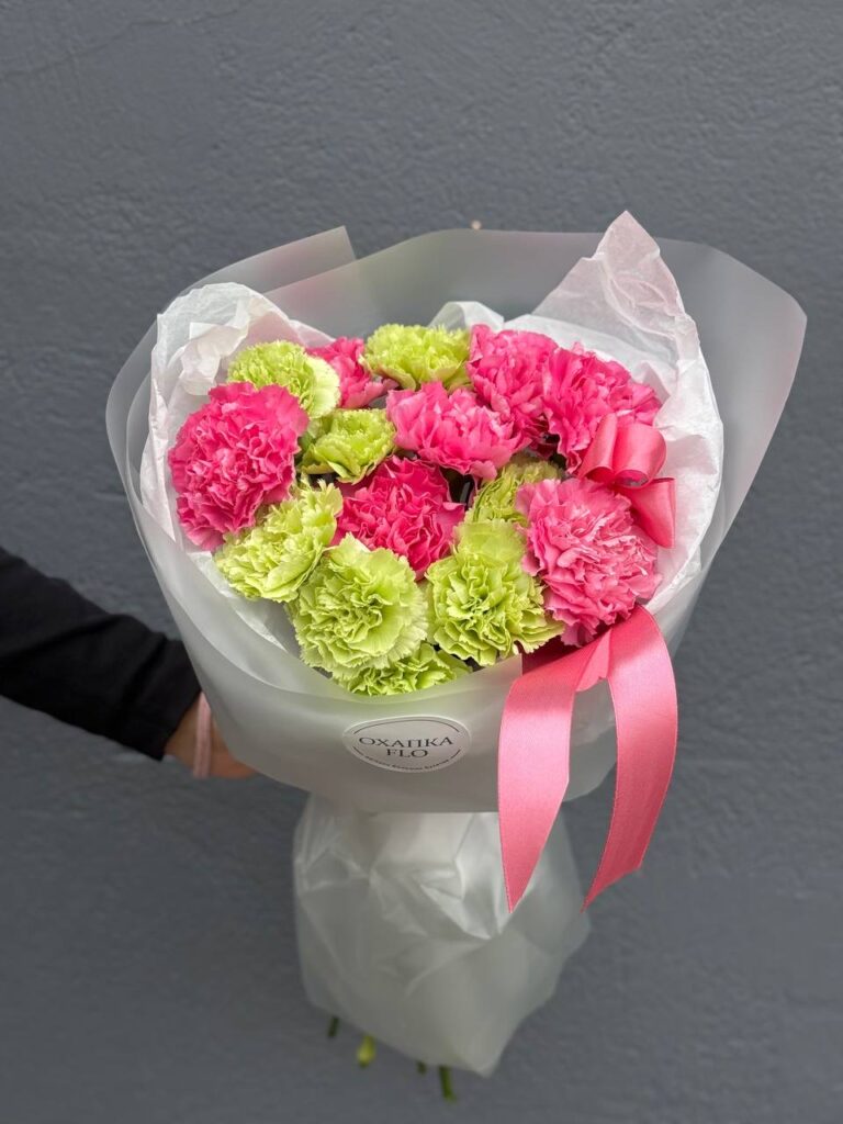 Букет диантусов, 15шт, микс