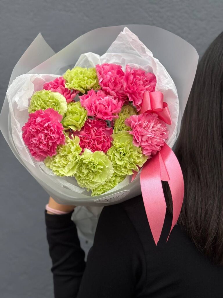 Букет диантусов, 15шт, микс