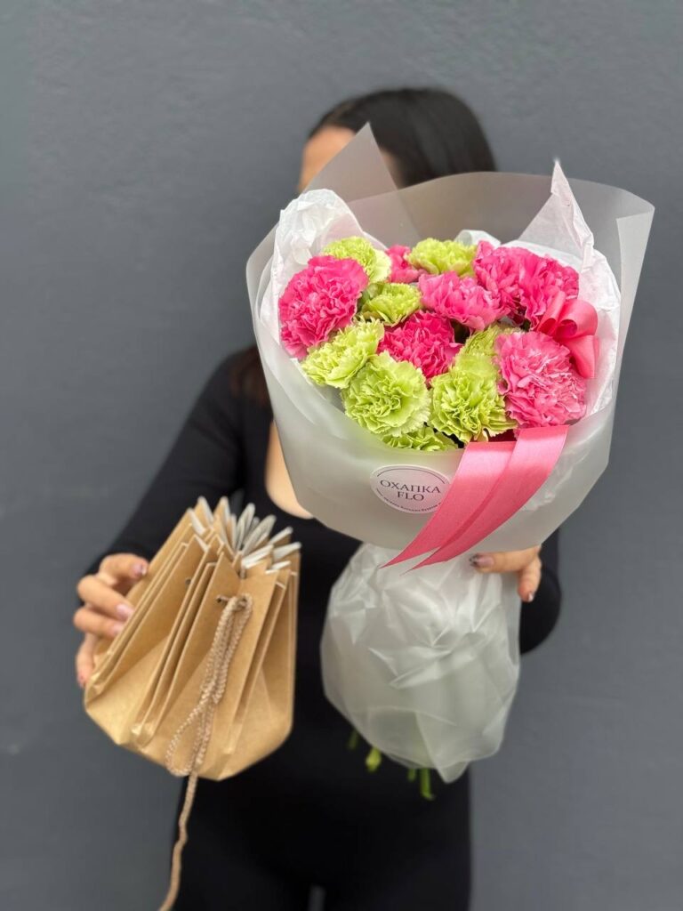 Букет диантусов, 15шт, микс