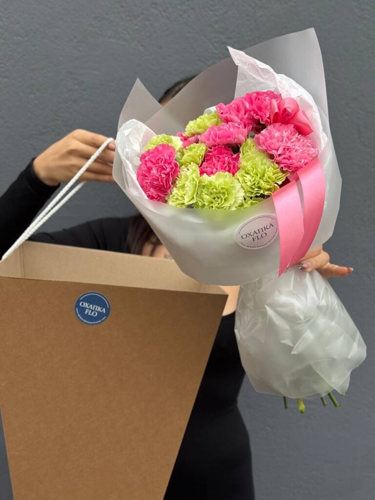 Букет диантусов, 15шт, микс